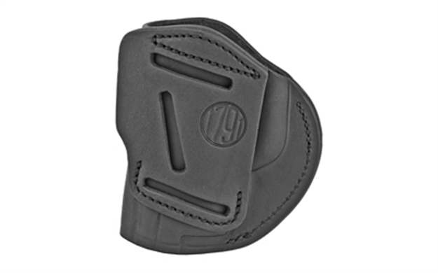Picture of 1791 Gunleather 4Wh5sblr 4-Way  Iwb/Owb 05 Stealth Black Leather Belt Clip Fits S&W M&P/Springfield Xd/Glock 17/Hk Vp9 4WH-5-SBL-R 816161020074