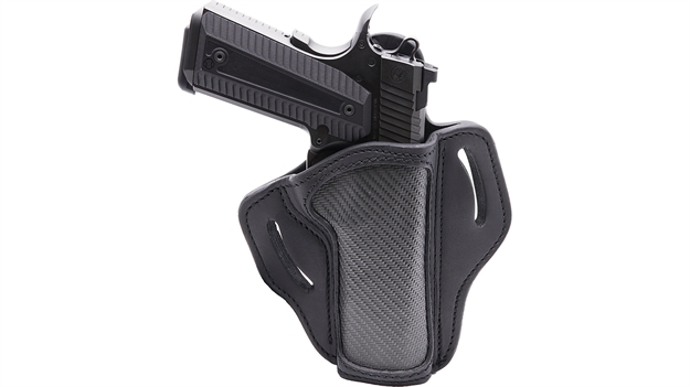 Picture of 1791 Gunleather Cfbh1sblr Bh1  Owb 01 Stealth Black Leather With Carbon Fiber Belt Slide Right Hand CF-BH1-SBL-R 816161023600