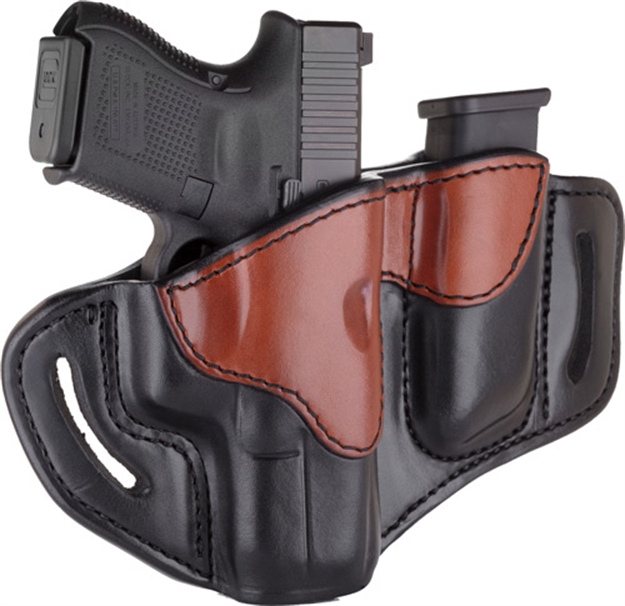 Picture of 1791 Gunleather Bh2.1 Blt Holstr W/ Mag Pch Mult-Fit RH Glk 17 Br/Blk