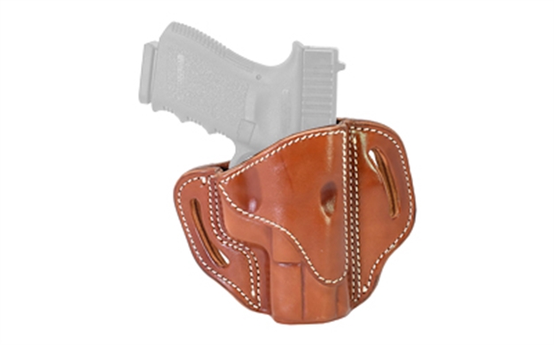 Picture of 1791 Gunleather Bh21cbrr Bh2.1  Owb Size 2.1 Classic Brown Leather Belt Slide Compatible W/Glock 17/S&W M&P Shield/Springfield XD Right Hand BH2.1-CBR-R 816161021286