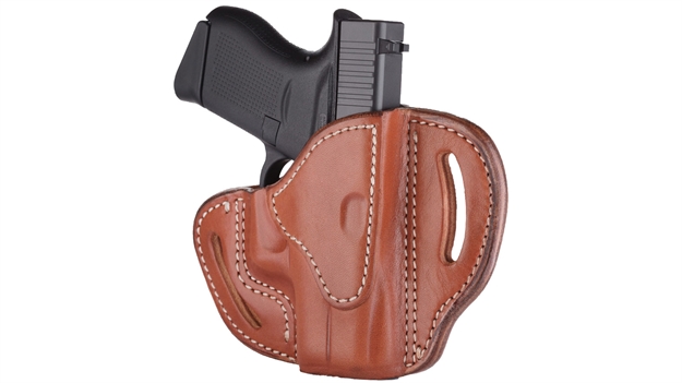 Picture of 1791 Gunleather Bhccbrr Bhc  Owb Size C Classic Brown Leather Belt Slide Compatible W/Glock 43/Sig P365/Walther Ppk Right Hand BHC-CBR-R 816161022924