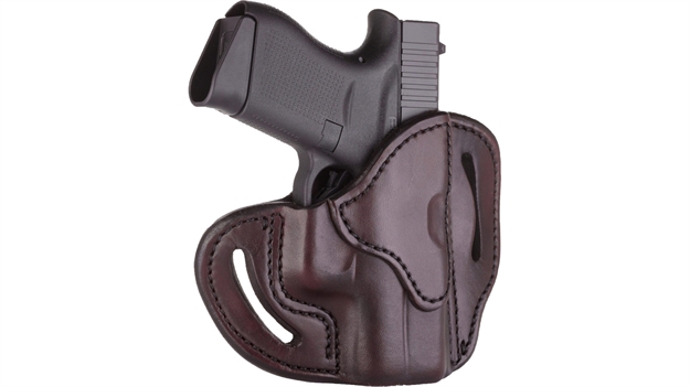 Picture of 1791 Gunleather Bhcsbrr Bhc  Owb Size C Signature Brown Leather Belt Slide Compatible W/Glock 43/Sig P365/Walther Ppk Right Hand BHC-SBR-R 816161022900