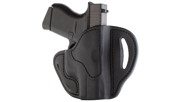 Picture of 1791 Gunleather Bhcsblr Bhc  Owb Size C Stealth Black Leather Belt Slide Compatible W/Glock 43/Sig P365/Walther Ppk Right Hand BHC-SBL-R 816161022931