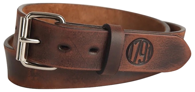 Picture of 1791 Gunleather Blt013236vtga 01 Gun Belt Vintage Leather 32/36 1.50" Wide Buckle Closure BLT-01-32/36-VTG-A 816161025741