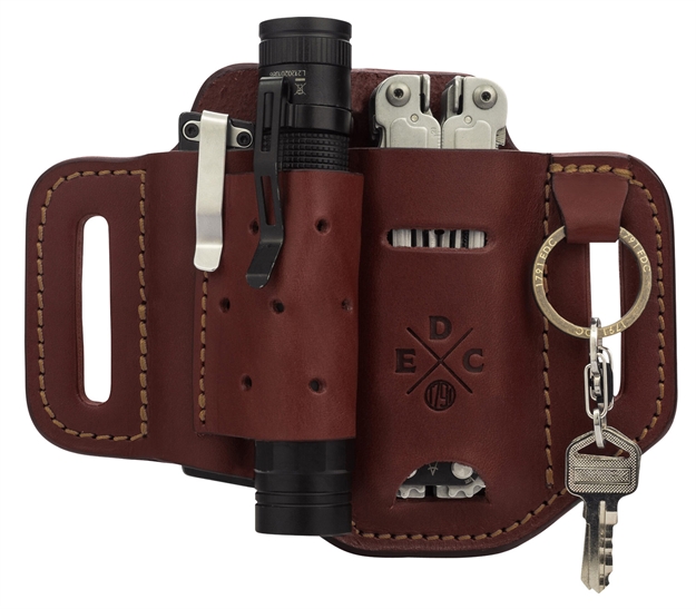 Picture of 1791 Gunleather Hdeslfchna Edc Heavy Duty Easy Slide Owb Chestnut Leather Belt Slide Ambidextrous HD-ES-LF-CHN-A 810102210661