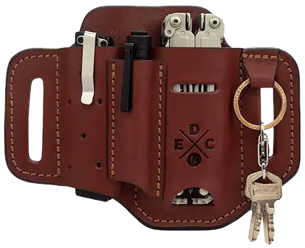 Picture of 1791 Gunleather Hdessfchna Edc Heavy Duty Easy Slide Owb Chestnut Leather Belt Slide Ambidextrous HD-ES-SF-CHN-A 810102210623