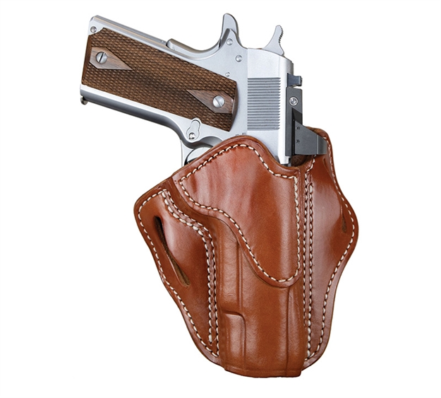 Picture of 1791 Gunleather Orbh1cbrr Bh1 Optic Ready Owb 01 Classic Brown Leather Belt Slide Fits 5" 1911 Right Hand OR-BH1-CBR-R 816161028155