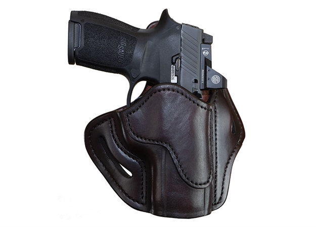 Picture of 1791 Gunleather Orbh24ssbrr Bh2.4S Optic Ready Owb Size 2.4S Signature Brown Leather Belt Slide Fits FN 509/Hk Vp9sk Right Hand PDH1SBLR