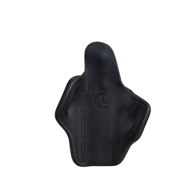 Picture of 1791 Gunleather Orbh1sblr Bh1 Optic Ready Owb Size 01 Stealth Black Leather Belt Slide Fits 5" 1911 Right Hand OR-BH1-SBL-R