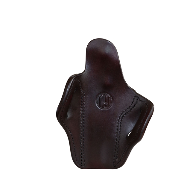 Picture of 1791 Gunleather Orbh1sbrr Bh1 Optic Ready Owb Size 01 Signature Brown Leather Belt Slide Fits 5" 1911 Right Hand OR-BH1-SBR-R