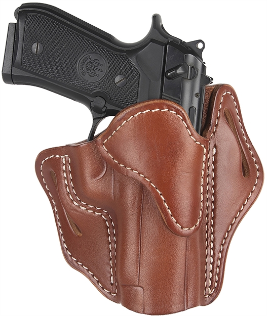 Picture of 1791 Gunleather Orbh23cbrr Bh2.3 Optic Ready Owb Size 2.3 Classic Brown Leather Belt Slide Compatible W/Glock 17/20/21/22/31/34/35/40/41/Sig Sauer P220/P226  Right Hand OR-BH2.3-CBR-R