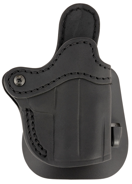Picture of 1791 Gunleather Orpdhcsblr Paddle Holster Optic Ready Owb Size Compact Black Leather Compatible W/Glock 43/Taurus Gx4/Sig P365, Paddle Mount, Right Hand OR-PDH-C-SBL-R 816161029671