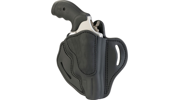 Picture of 1791 Gunleather Rvh3sblr Rvh3  Owb Size 03 Stealth Black Leather Belt Slide/S&W Governor Right Hand RVH-3-SBL-R