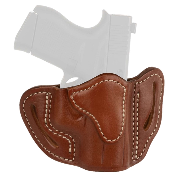 Picture of 1791 Gunleather Orpdh23cbrr Paddle Holster Optic Ready Owb Size 2.3 Classic Brown Leather Paddle Fits Glock 17 Fits Walther Ppq Right Hand OR-PDH-2.3-CBR-R