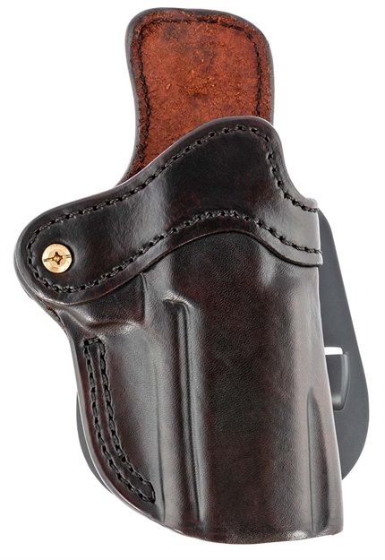 Picture of  1791 Gunleather Orpdh24sbrr Bh2.4 Optic Ready Owb 2.4 Signature Brown Leather Paddle Fits Walther Ppq/Sig P320/Springfield Xd-M