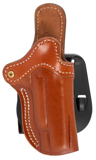 Picture of  1791 Gunleather Orpdh1cbrr Bh1 Optic Ready Size 01 Owb Style Made OF Leather With Classic Brown Finish, Adjustable Cant & Paddle Mount Type Fits 4-5" Barrel 1911 For Right Hand