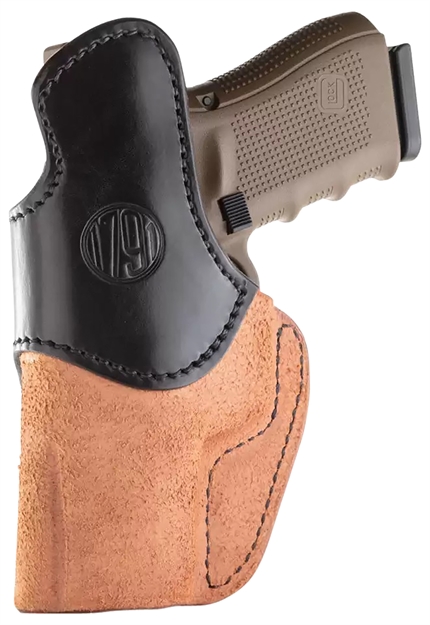 Picture of 1791 Gunleather Rch-6-Blb-R Rch  Black W/Brown Trim Leather Iwb 1911 4" Right Hand