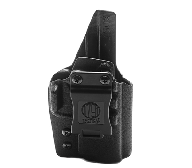 Picture of  1791 Gunleather Taciwbhellcatblkr Tactical Kydex  Iwb Black Kydex Belt Clip Fits Springfield Hellcat