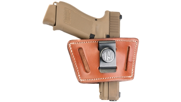 Picture of 1791 Gunleather Uiwxcbra Uiw Max  Iwb/Owb Classic Brown Leather Belt Clip Fits Most Mid-Large Frame Autos With Rail, Laser & Light Ambidextrous UIW-X-CBR-A 816161022719