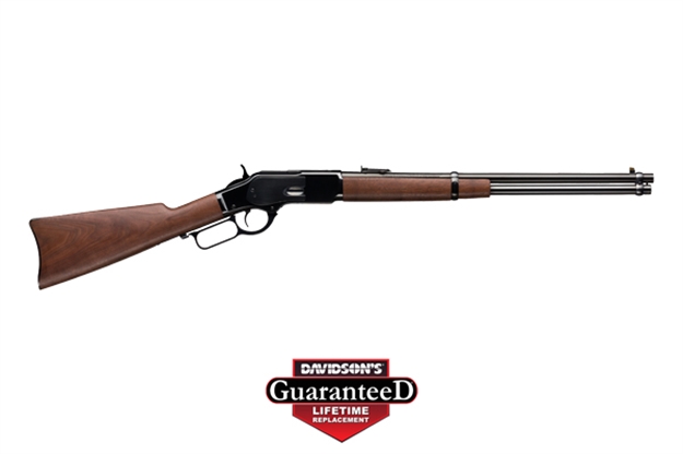 Picture of  Winchester Repeating Arms 534255137 Model 1873 Carbine Full Size 38 Special/357 Mag 10+1 20" Brushed Polish Blued Straight Grip Barrel, Brushed Polish Blued Steel Receiver, Satin Oiled Walnut Straight