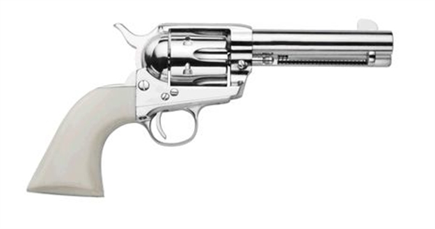 Picture of Traditions 1873 Frontier Revolver 45 Lc, 5.5 In, Pvc Grp, 6 Rnd, Fixed Blade, Nickel Frame SAT73132