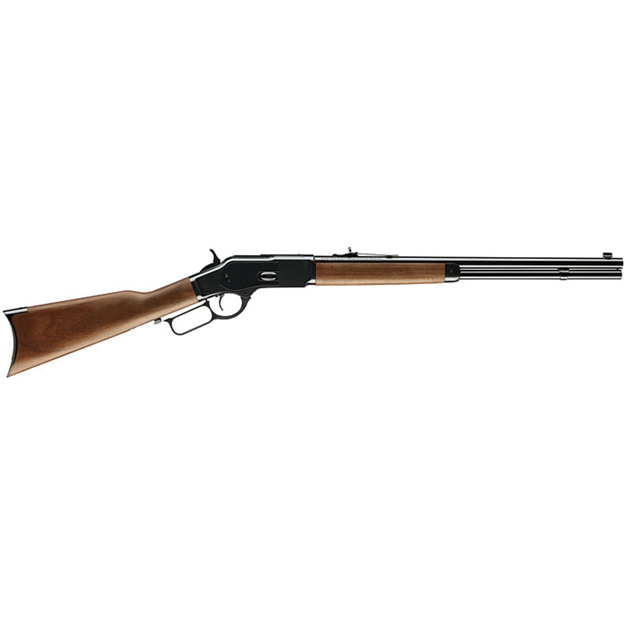 Picture of  Winchester Guns 534200137 Model 1873 Short Rifle 38 Special, 357 Mag 10+1 Cap 20" Brushed Polish Blued Rec/Barrel Satin Oiled Walnut Fixed Straight Grip Stock Right Hand (Full Size)