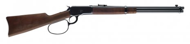 Picture of  Winchester Guns 534190137 Model 1892 Large Loop Carbine 357 Mag 10+1 Cap 20" Brushed Polish Blued Rec/Barrel Satin Walnut Fixed Straight Grip Stock Right Hand (Full Size)
