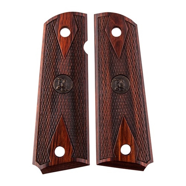 Picture of Pachmayr Rosewood Grips 1911 Double Diamond Checkered 00440 034337004400