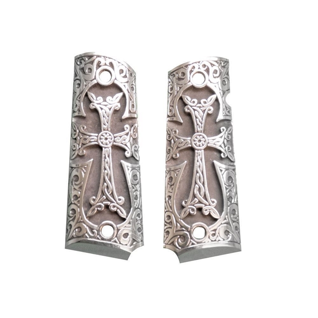 Picture of 1911 Pistol Grip Sterling Silver Historical Cross