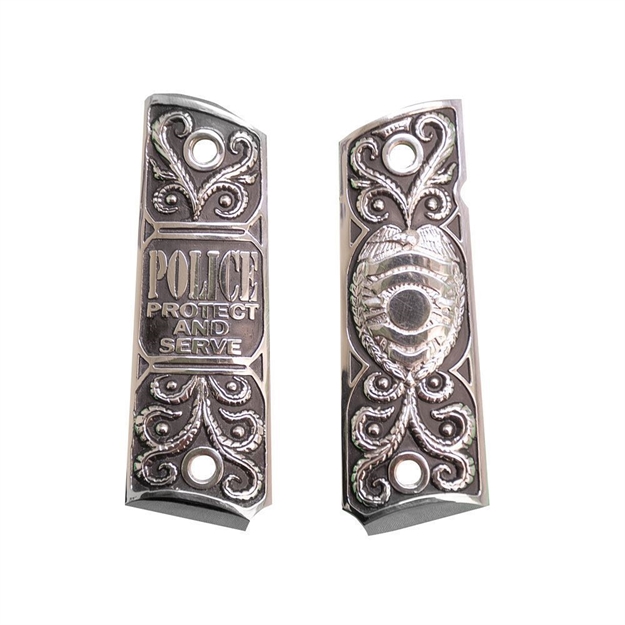 Picture of 1911 Pistol Grip Sterling Silver Protect &Amp; Serve