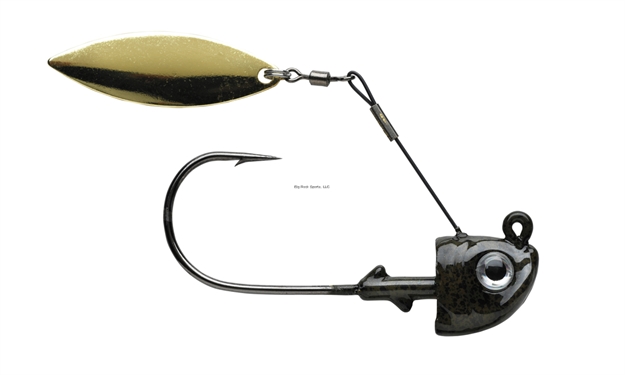 Picture of 1St Gen Fishing Top Spin 3/8Oz 6/0 Green Pumpkin/Black Flake