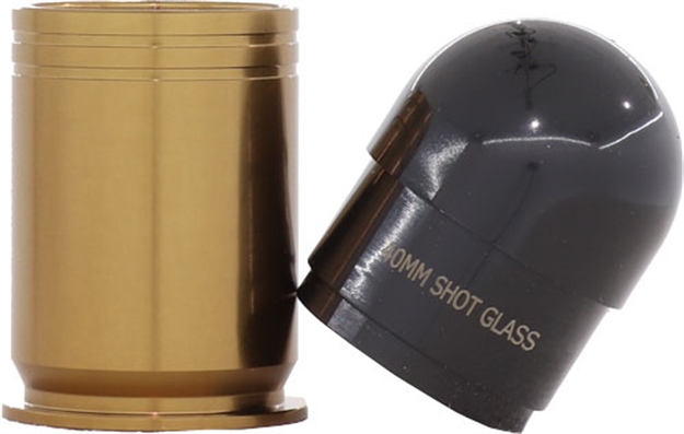 Picture of 2 Monkey Trading Llc. Monkey 40Mm Shot Glass Brass Replica 40Mm Grenade Shell SH40OD