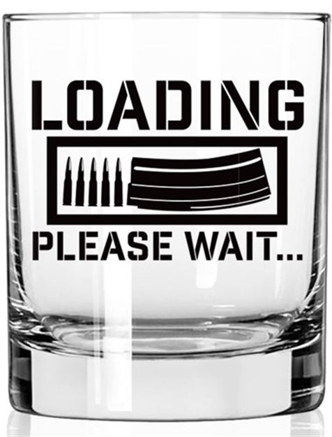 Picture of 2 Monkey Trading Llc. Monkey Whiskey Glass Loading Please Wait 2M1025092S