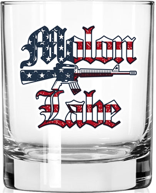 Picture of 2 Monkey Trading Llc. Monkey Whiskey Glass Molon Labe America Glass< 2M1022184S