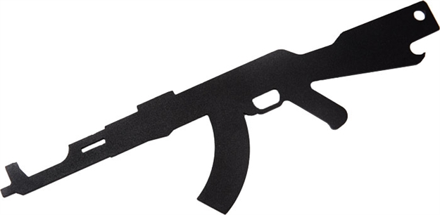 Picture of 2 Monkey Trading Monkey Ak47 Bottle Opener Made From 1/8" Steel Black