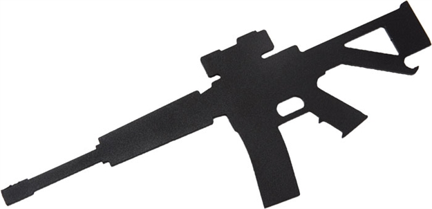 Picture of 2 Monkey Trading Monkey Ar15 Bottle Opener Made From 1/8" Steel Black