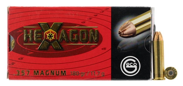 Picture of 211740050 Hexagon Geco 
357 Magnum 180 GR Hexagon 50 Bx/ 20 CS