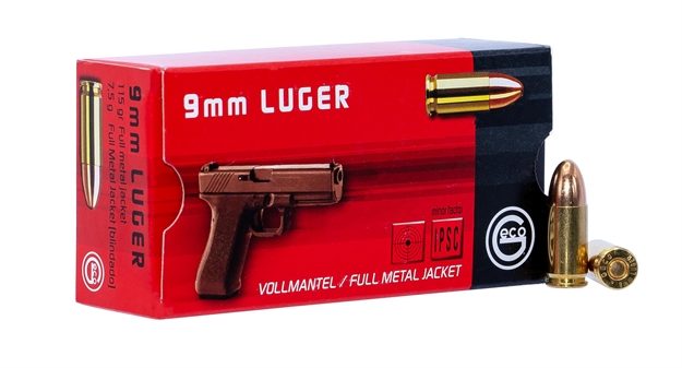 Picture of 220240050 Pistol Geco 
9Mm 115 GR Full Metal Jacket 50 Bx/ 20 CS