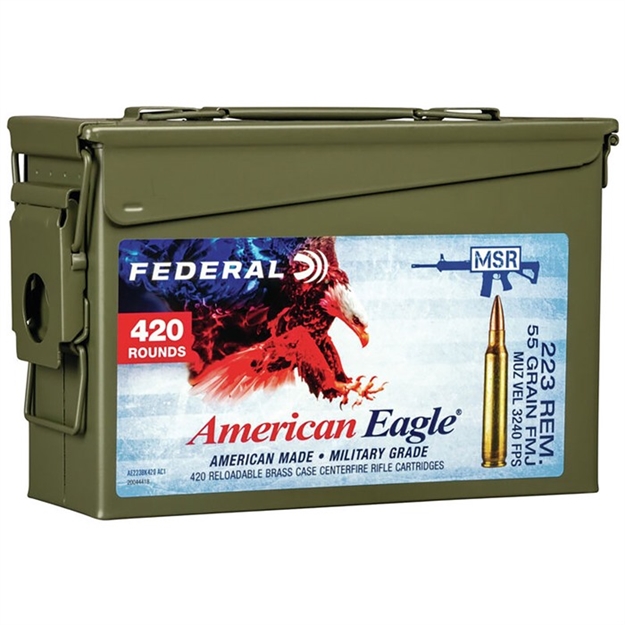 Picture of 223 Remington 55Gr Full Metal Jacket Boat Tail 420/Can