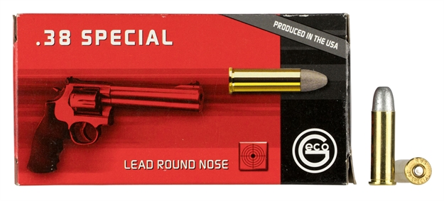 Picture of 238140050 Lrn Usa Geco 38 Special 158 GR Lead Round Nose 50 Bx/20 CS