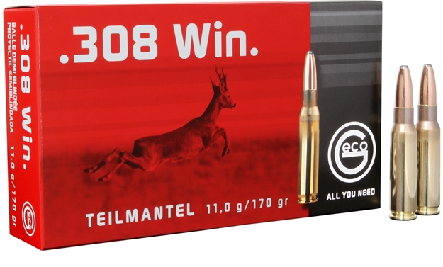 Picture of 242840020 SP Geco 
308 Winchester 170 GR Soft Point 20 Bx/10 CS