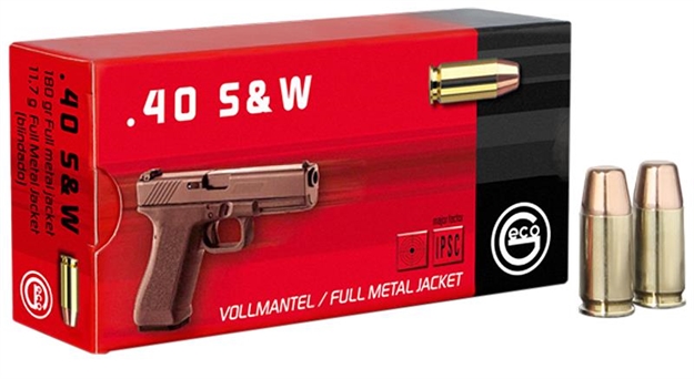 Picture of 271240050 Fmj Geco 40 Smith & Wesson (S&W) 180 GR Full Metal Jacket Flat Nose 50 Bx/ 20 CS