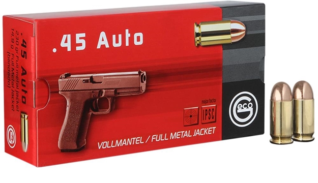 Picture of 271440050 Pistol Geco 
45 Acp 230 GR Full Metal Jacket 50 Bx/ 20 CS