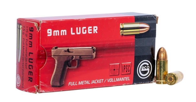 Picture of 273440050 Fmj Geco 
9Mm Luger 115 GR Full Metal Jacket 50 Bx/20 CS