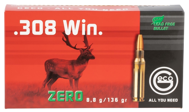 Picture of 282440020 Jhp Geco Zero 
308 Winchester 136 GR Jacketed Hollow Point 20 Bx/10 CS