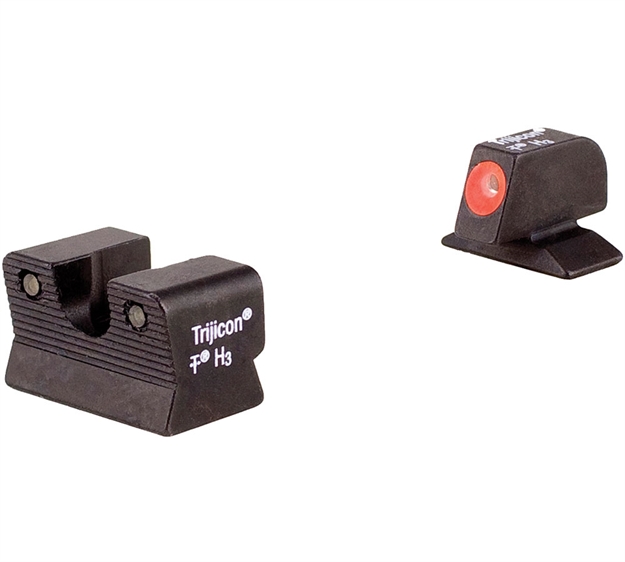 Picture of Trijicon 600619 HD Night Sights  Green/Tritium Orange Outline Front Sight-Green Tritium Black Outline Rear Sight Beretta 92A1/96A1 BE113O