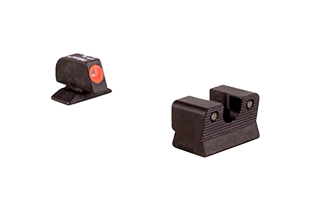 Picture of Trijicon 600619 HD Night Sights  Green/Tritium Orange Outline Front Sight-Green Tritium Black Outline Rear Sight Beretta 92A1/96A1 BE113O 719307210844