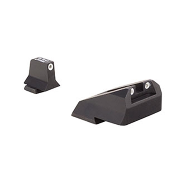Picture of Trijicon 600900 Suppressor/Optic Height Sights  Green/Tritium White Outline Front Sight-Green/Tritium White Outline Rear Sight Smith & Wesson M&P/M&P M2.0 SA237C600900 719307213241