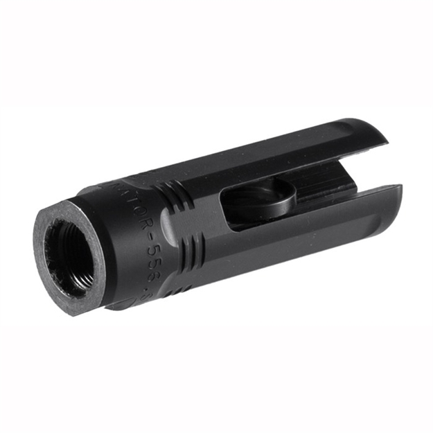 Picture of  Surefire 3Peliminator5561228 3P Eliminator Flash Hider Black Nitride Stainless Steel With 1/2"-28 Tpi Threads & 2.60" Oal For 5.56X45mm Nato M16, M4
