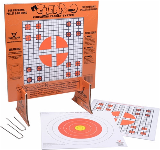 Picture of 30-06 Outdoors Outdoors Paper Target EL Cheapo Sight-In W/Stand 40Ct C01 647164100803